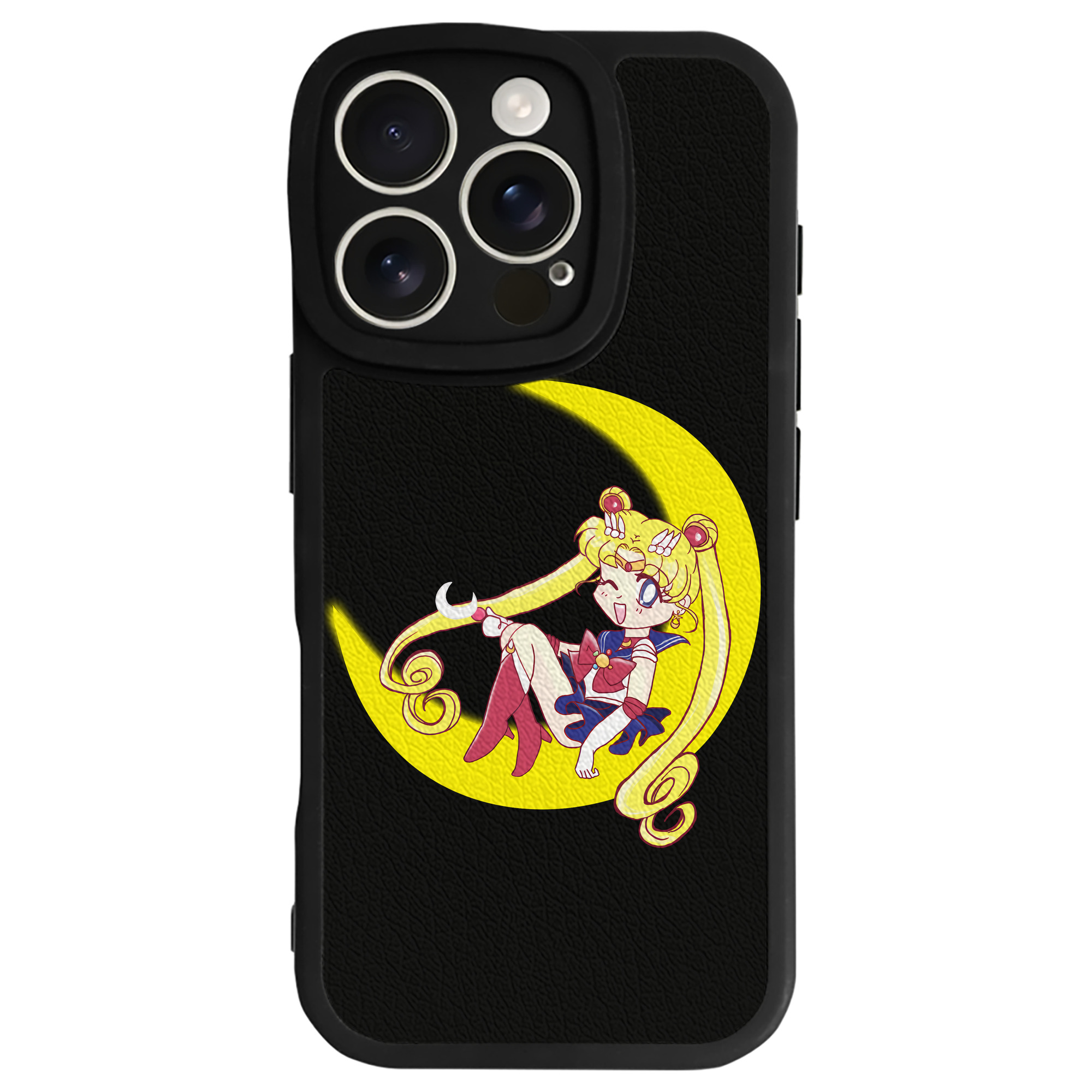 （画像用） 美少女戦士セーラームーン 月野 うさぎ つきの うさぎ Sailor Moon Tsukino Usagi 【iPhone 16シリーズ対応】シリコンスマホケース（レザー調） 材質：シリコン